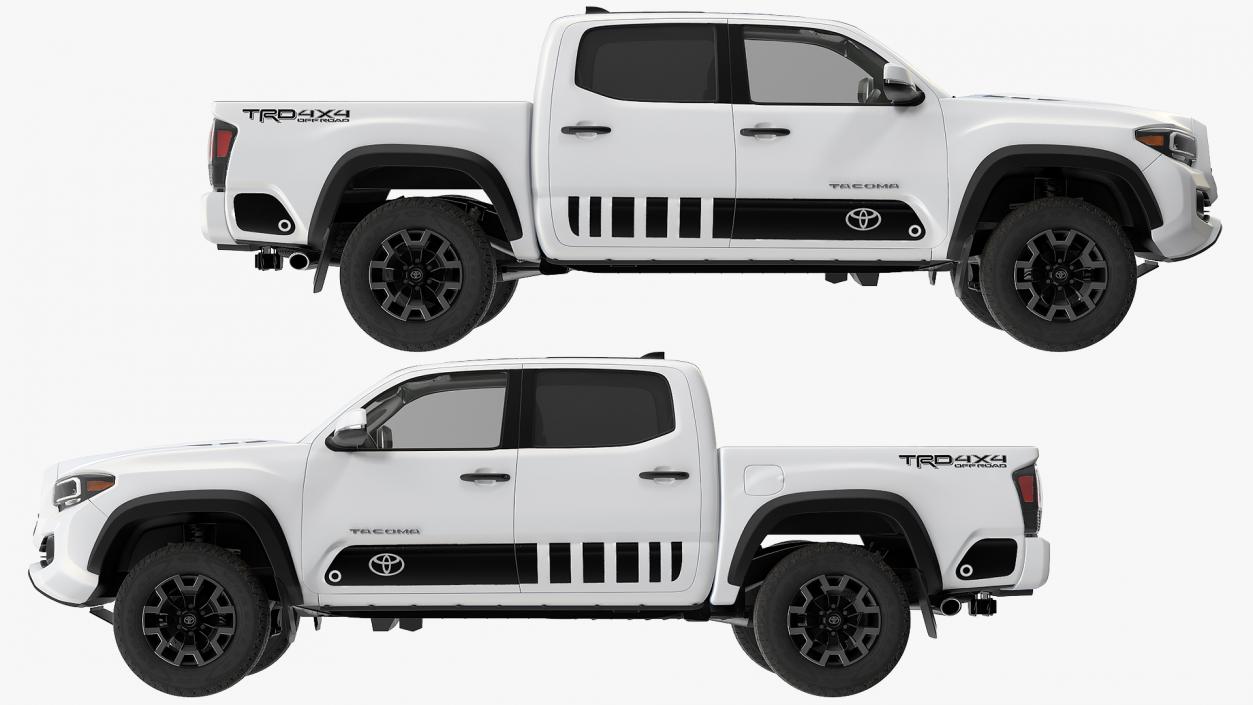 Toyota Tacoma TRD Off Road White Perl 2021 3D