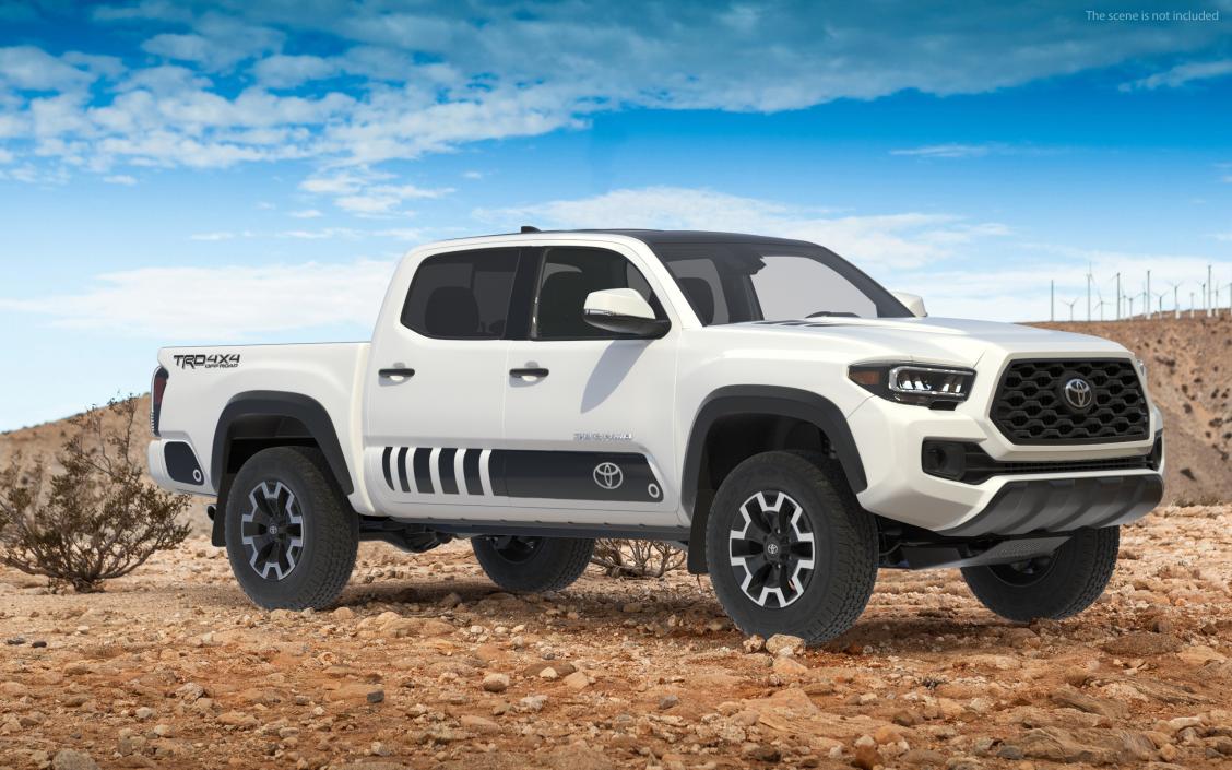 Toyota Tacoma TRD Off Road White Perl 2021 3D