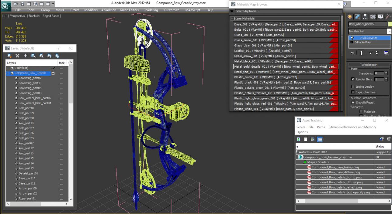 3D model Compound Bow Generic