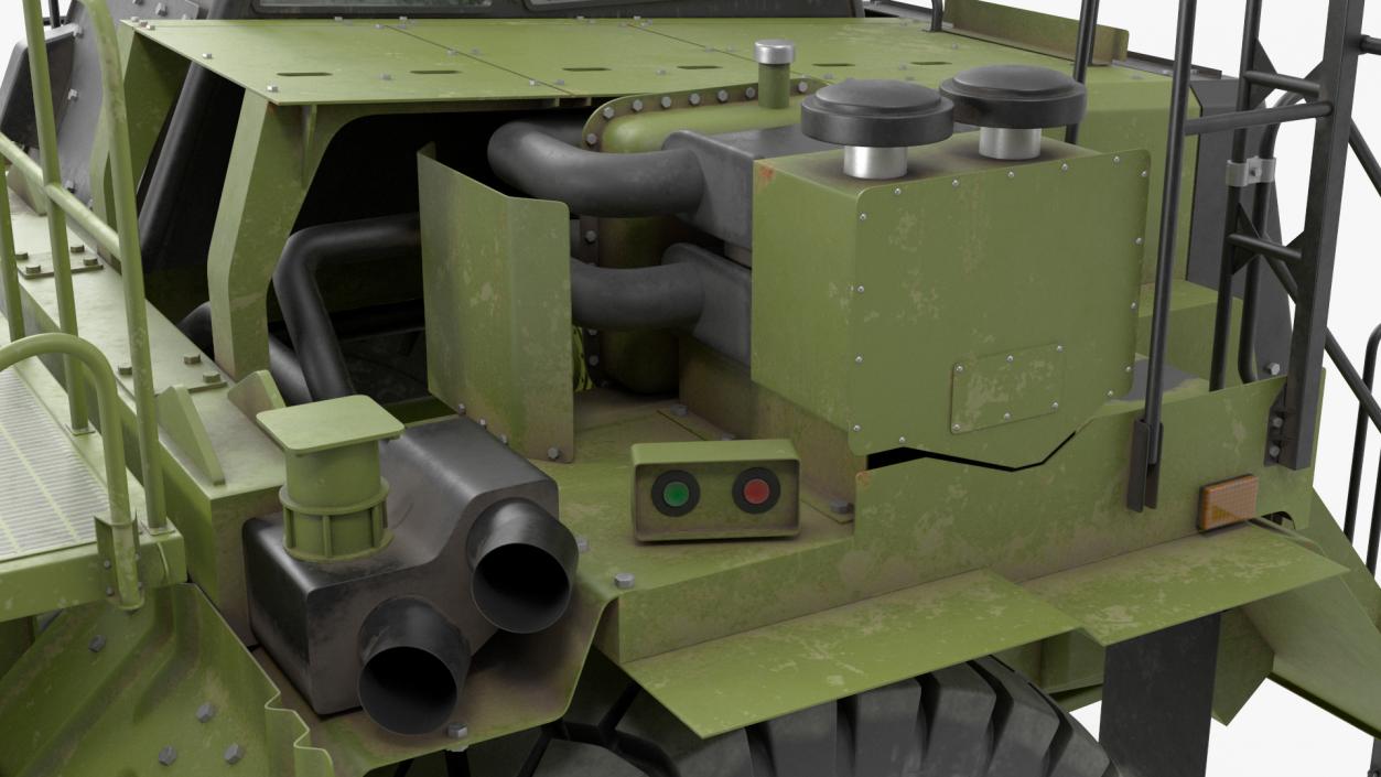 Heavy Duty Bare Chassis Dirty 3D model