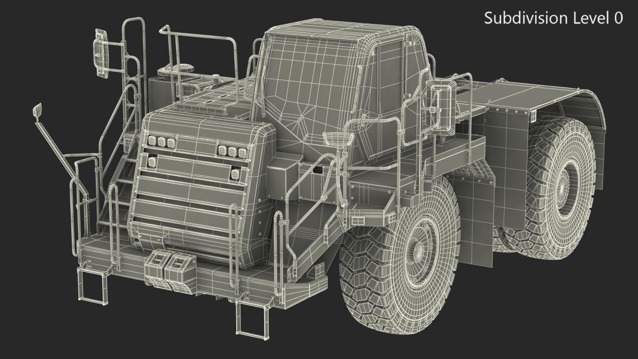 Heavy Duty Bare Chassis Dirty 3D model