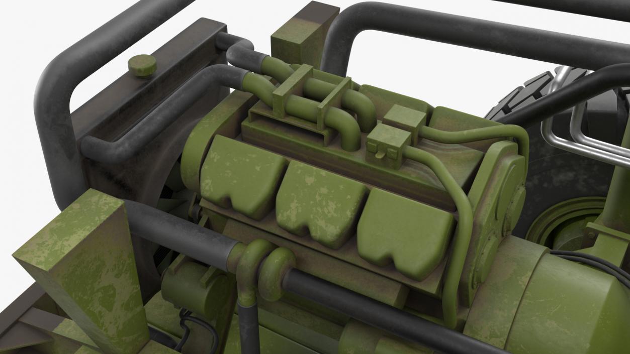 Heavy Duty Bare Chassis Dirty 3D model