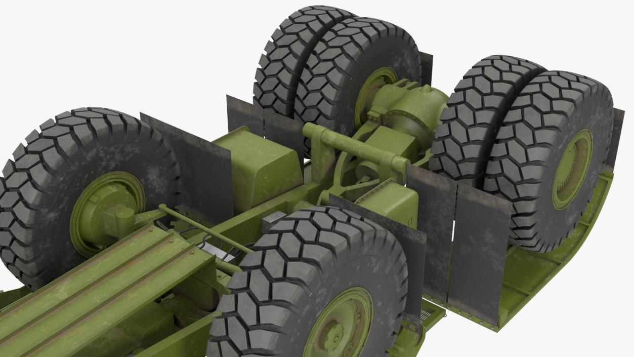 Heavy Duty Bare Chassis Dirty 3D model