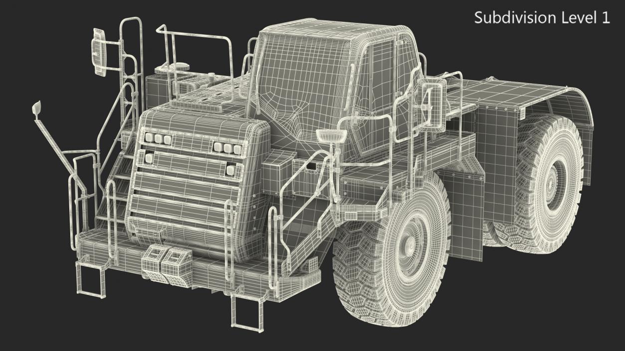 Heavy Duty Bare Chassis Dirty 3D model