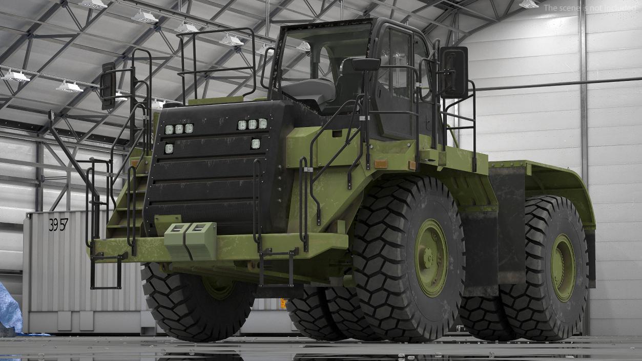 Heavy Duty Bare Chassis Dirty 3D model