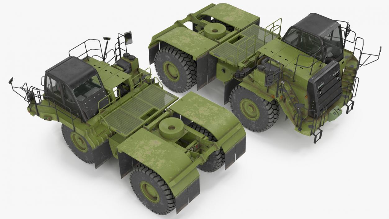 Heavy Duty Bare Chassis Dirty 3D model