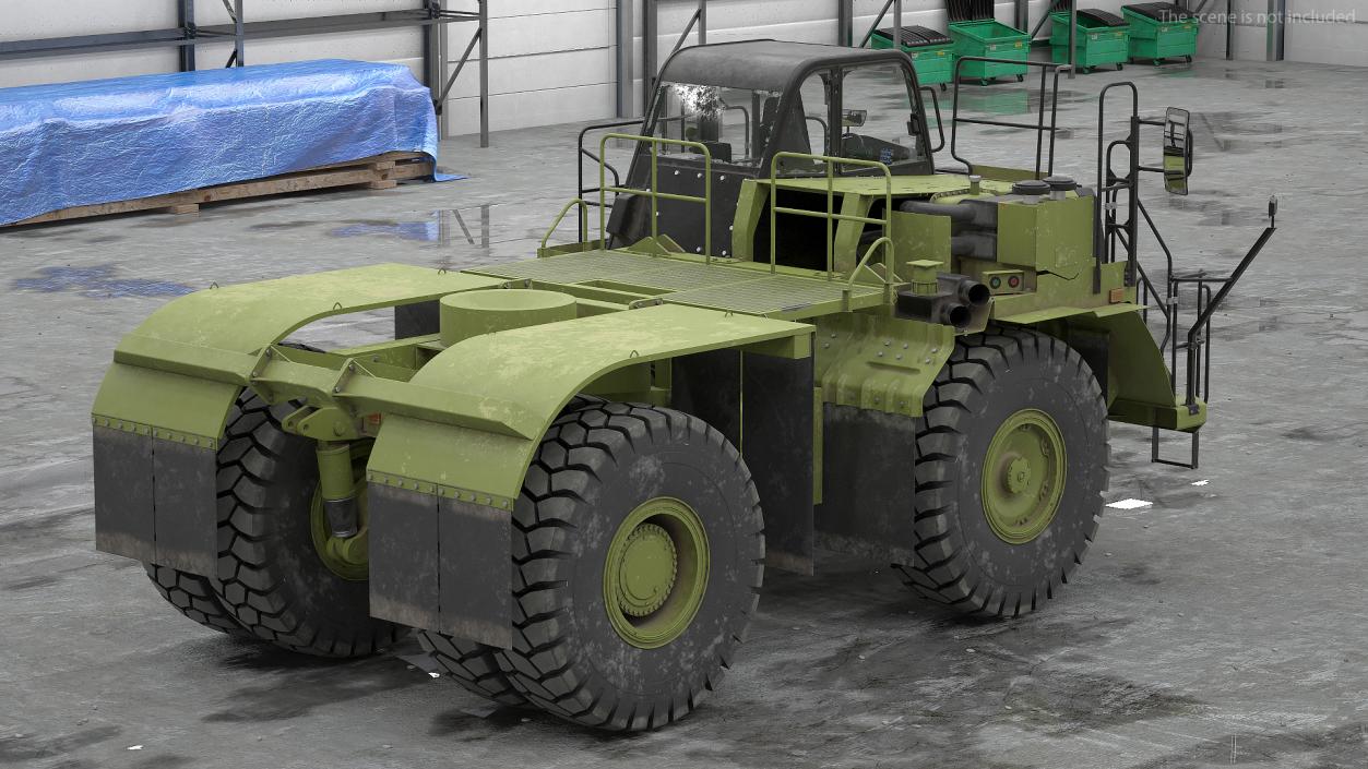 Heavy Duty Bare Chassis Dirty 3D model