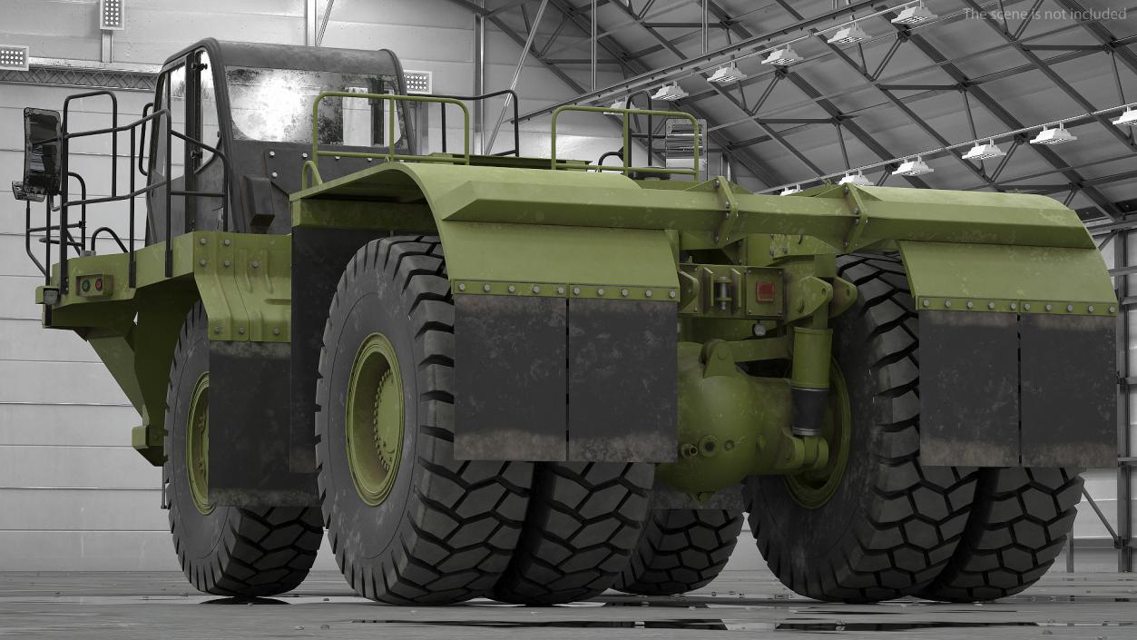 Heavy Duty Bare Chassis Dirty 3D model