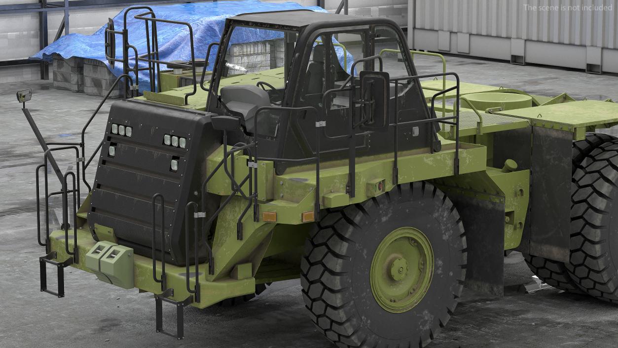 Heavy Duty Bare Chassis Dirty 3D model