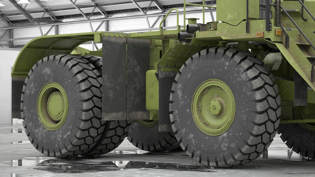 Heavy Duty Bare Chassis Dirty 3D model