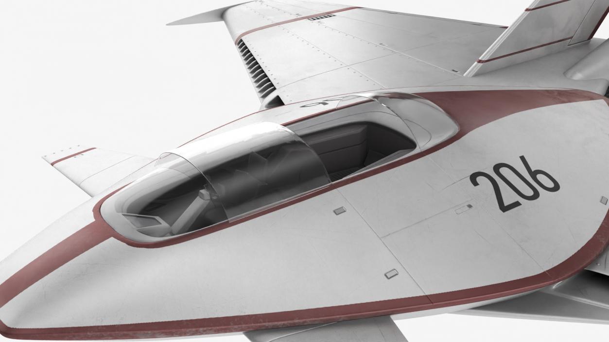 Futuristic Racer Spacecraft 3D