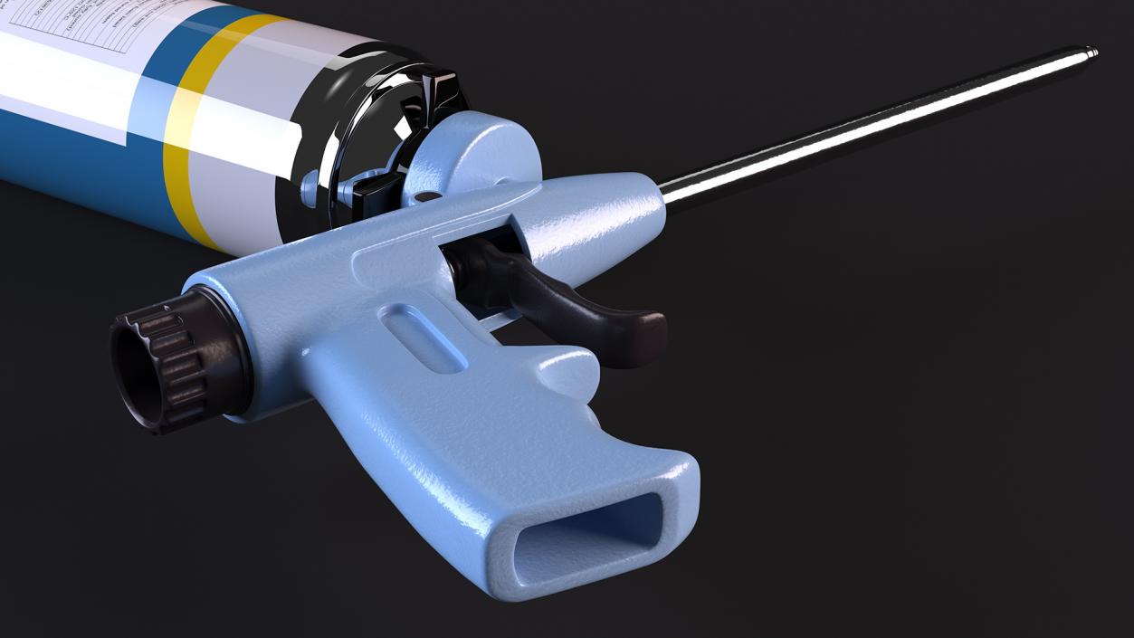 3D model Spray Gun with Foam Can Soudal