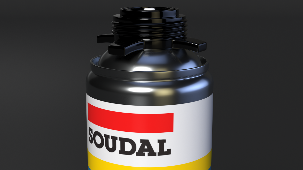 3D model Spray Gun with Foam Can Soudal