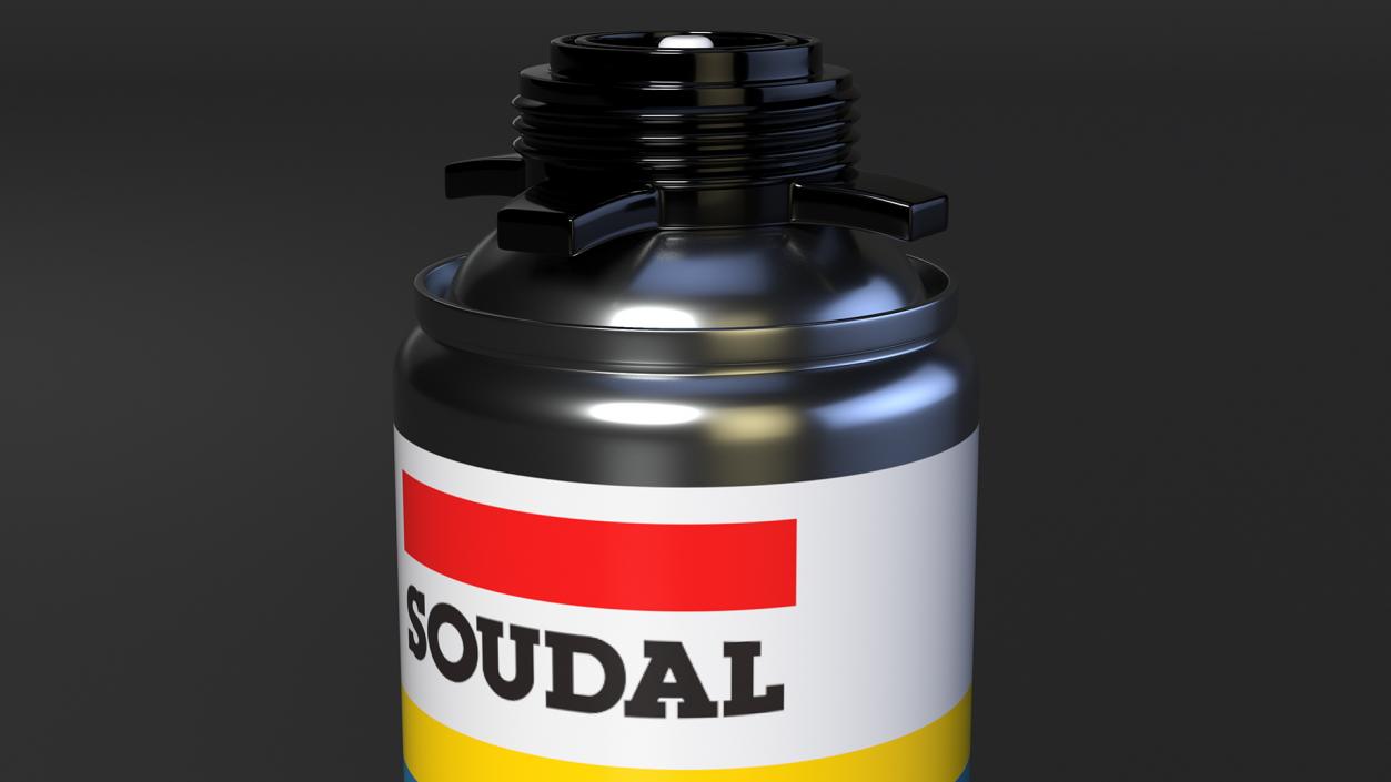 3D model Spray Gun with Foam Can Soudal