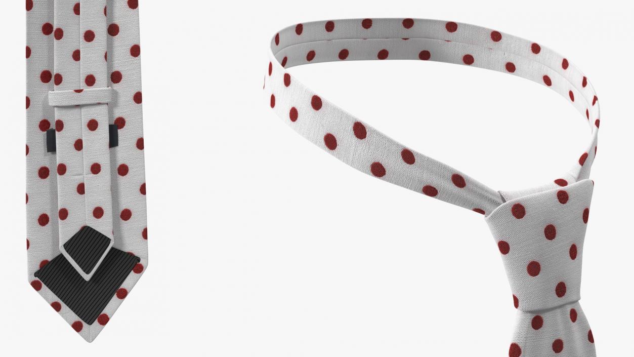 3D model Classic Polka Dot Necktie