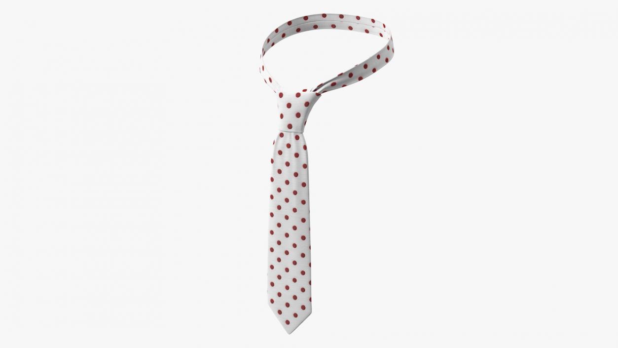 3D model Classic Polka Dot Necktie