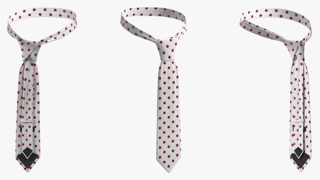 3D model Classic Polka Dot Necktie