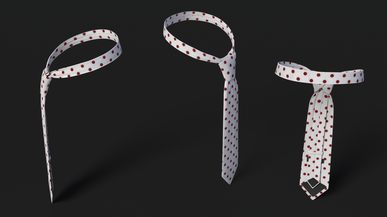 3D model Classic Polka Dot Necktie