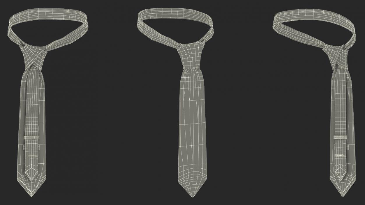 3D model Classic Polka Dot Necktie