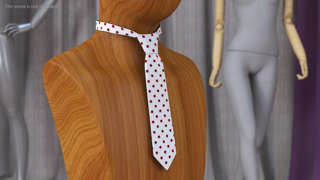 3D model Classic Polka Dot Necktie