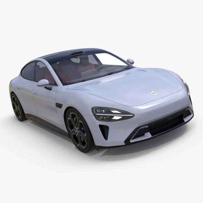 3D model Xiaomi SU7 EV Car 2023 Mineral Grey