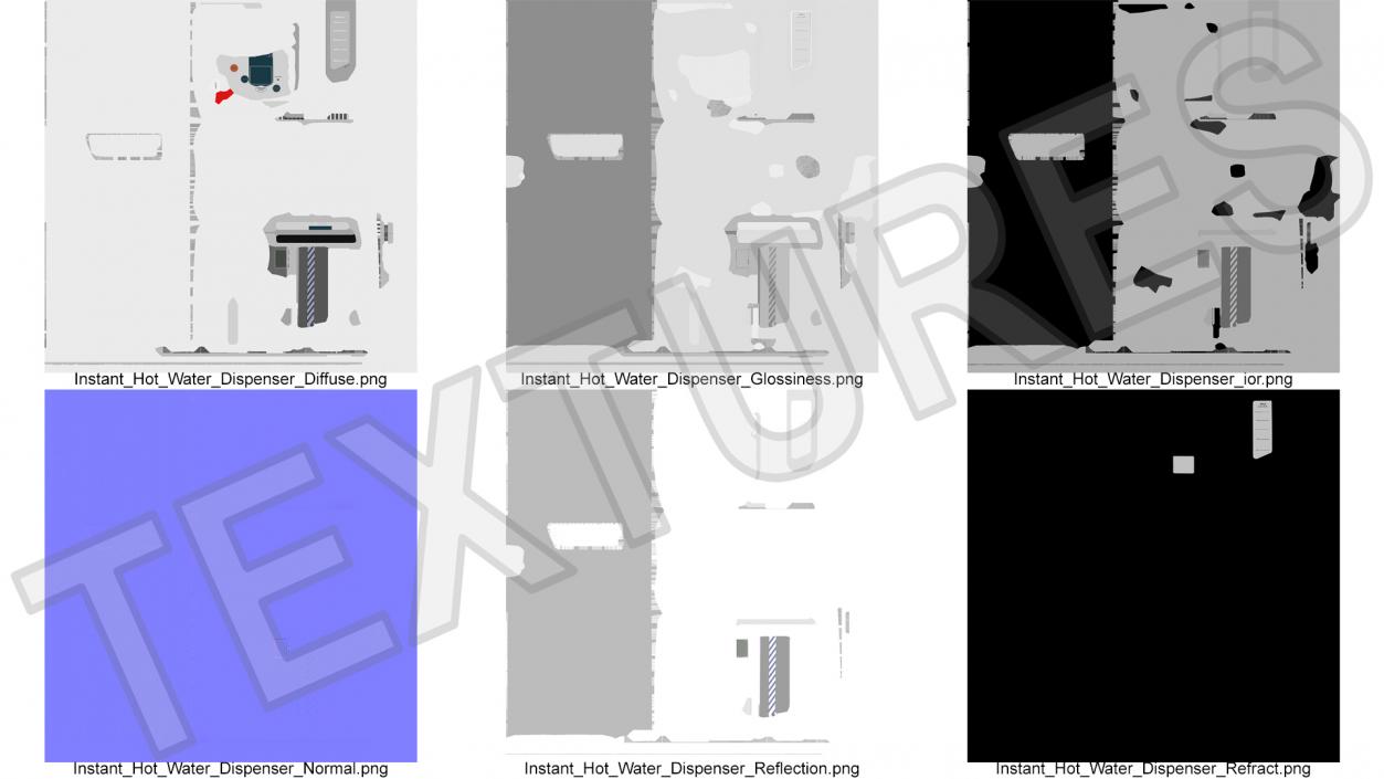 3D model Instant Hot Water Dispenser 5L