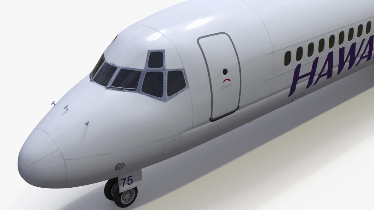 3D Hawaiian Boeing 717-200 Airlines Aircraft