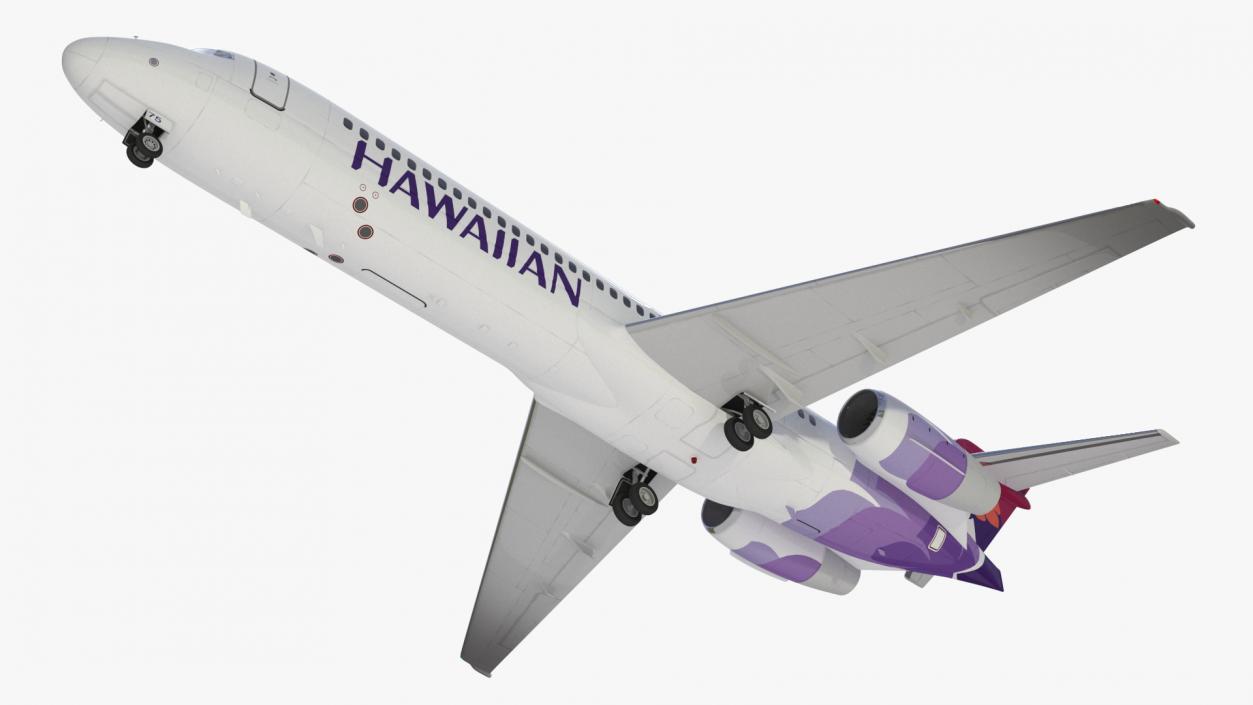 3D Hawaiian Boeing 717-200 Airlines Aircraft