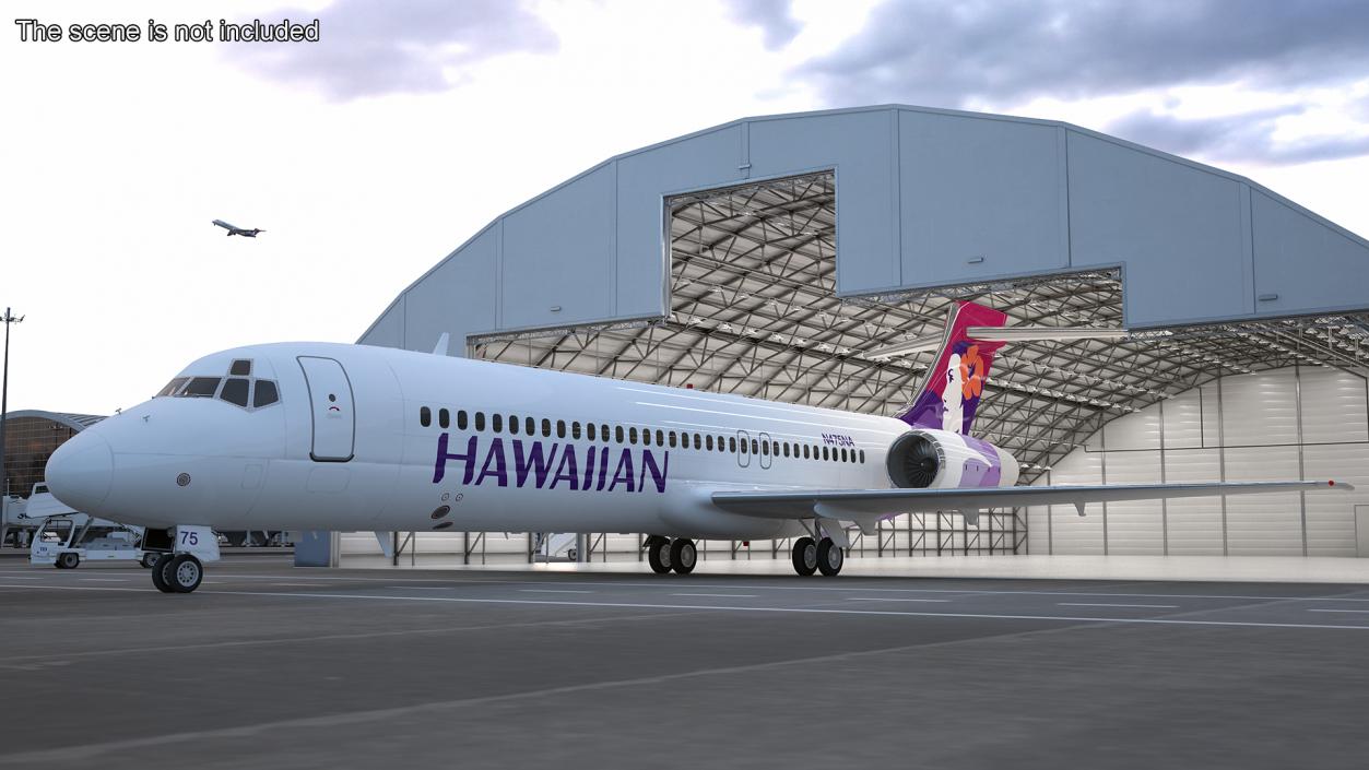 3D Hawaiian Boeing 717-200 Airlines Aircraft