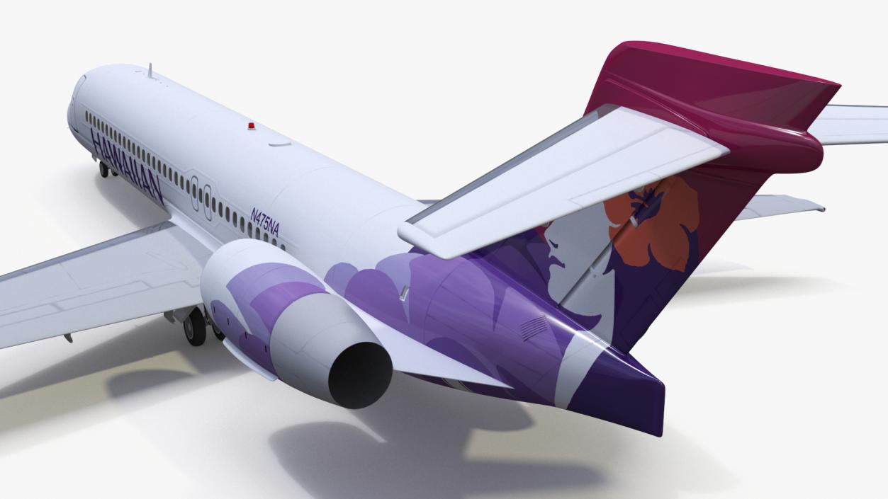 3D Hawaiian Boeing 717-200 Airlines Aircraft