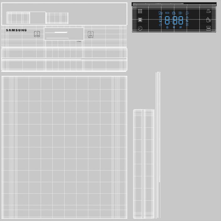 3D Dishwasher Samsung model