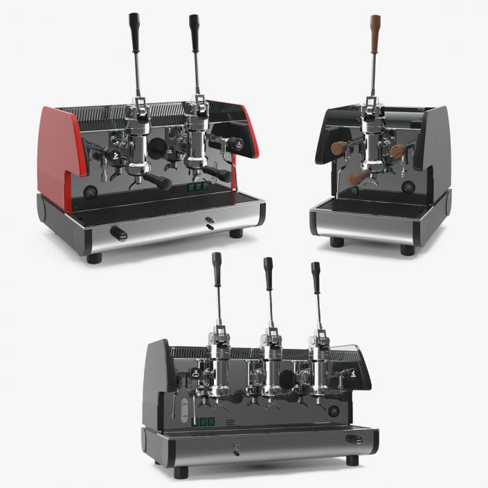 Commercial Espresso Machines Set 3D