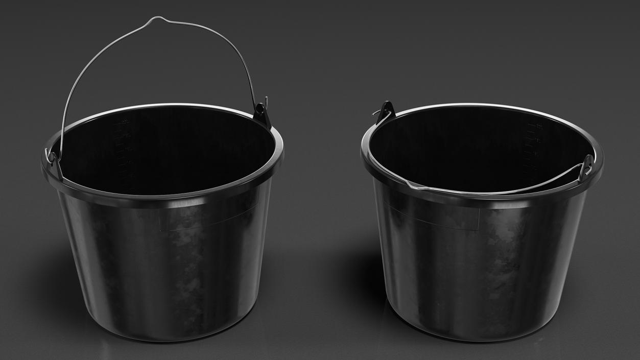 3D Construction Bucket 20L model