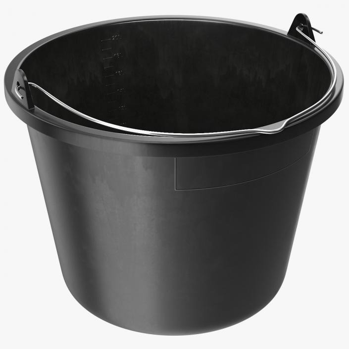 3D Construction Bucket 20L model