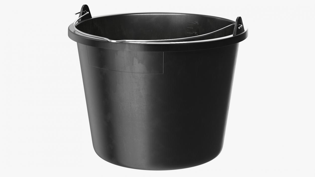 3D Construction Bucket 20L model