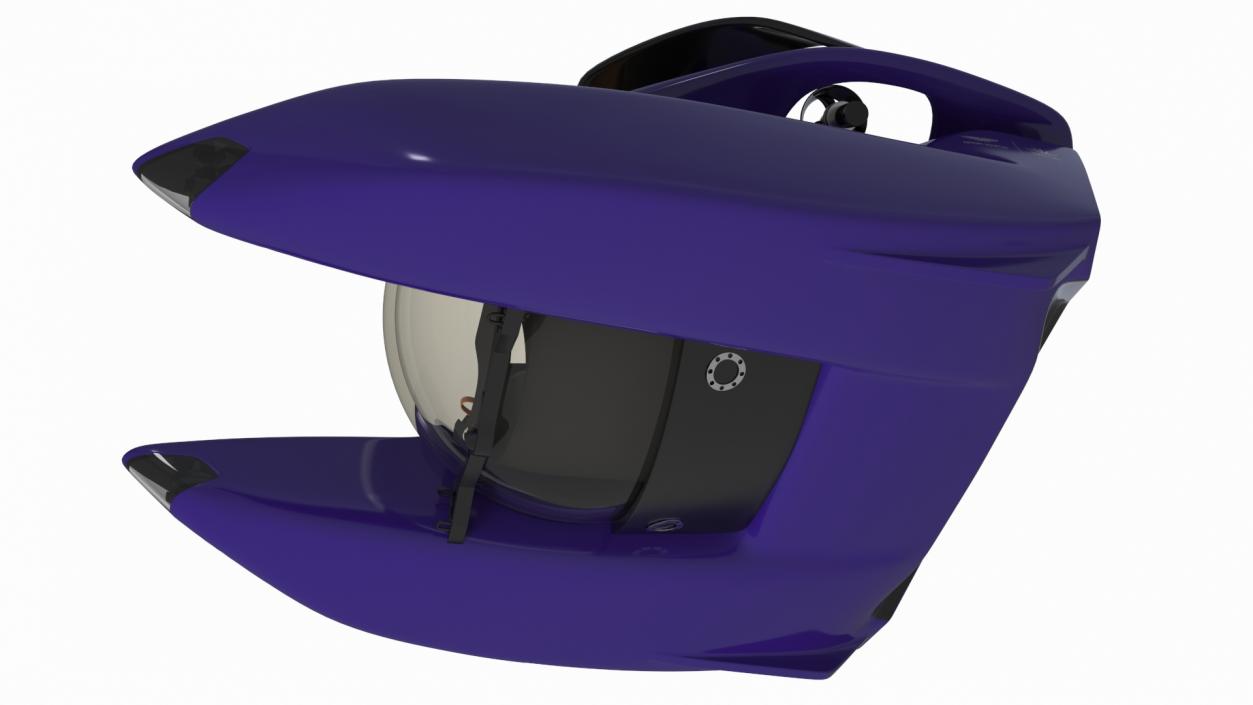 3D Aston Martin Luxurious Personal Submarine Purple model