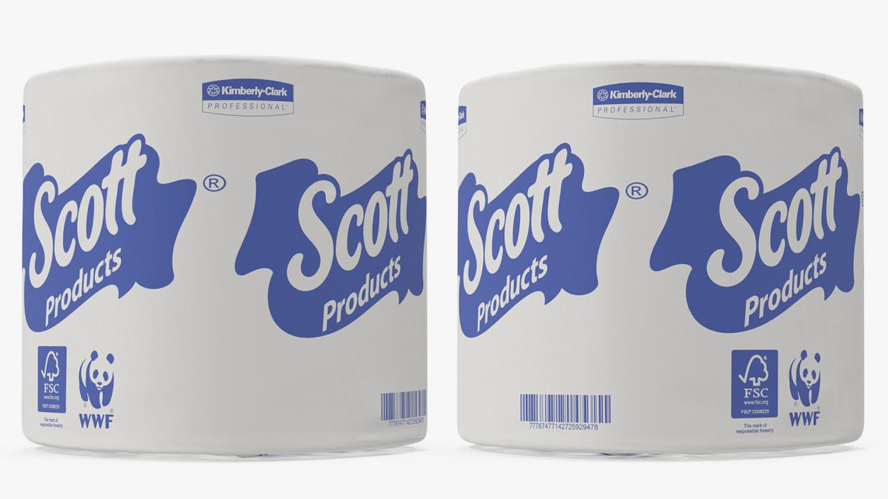 Scott Individually Wrapped Toilet Paper Roll 3D model