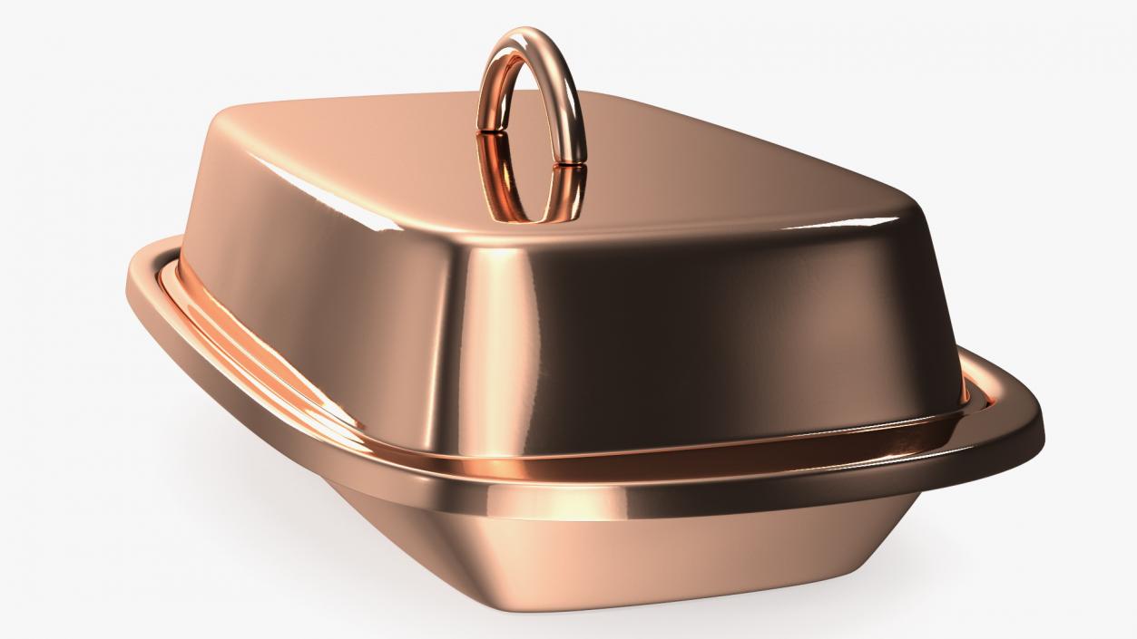 3D Copper Butter Dish model