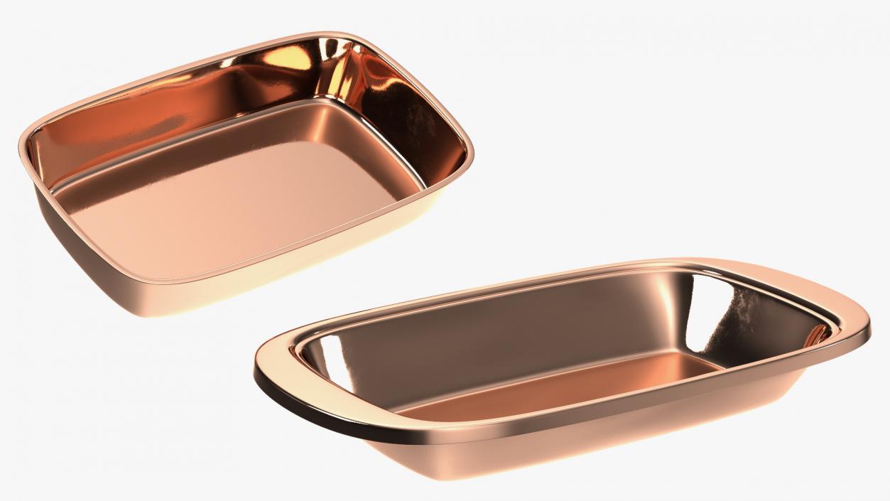 3D Copper Butter Dish model