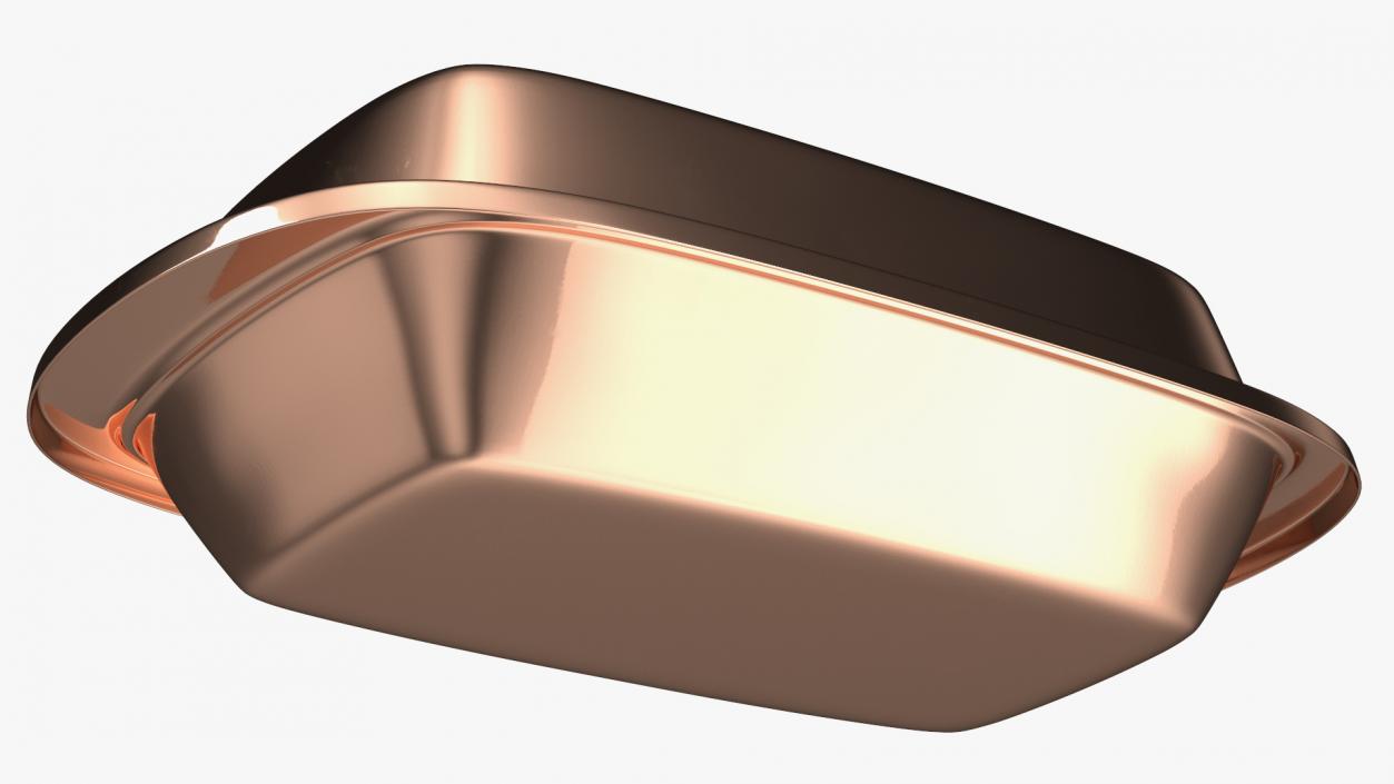 3D Copper Butter Dish model