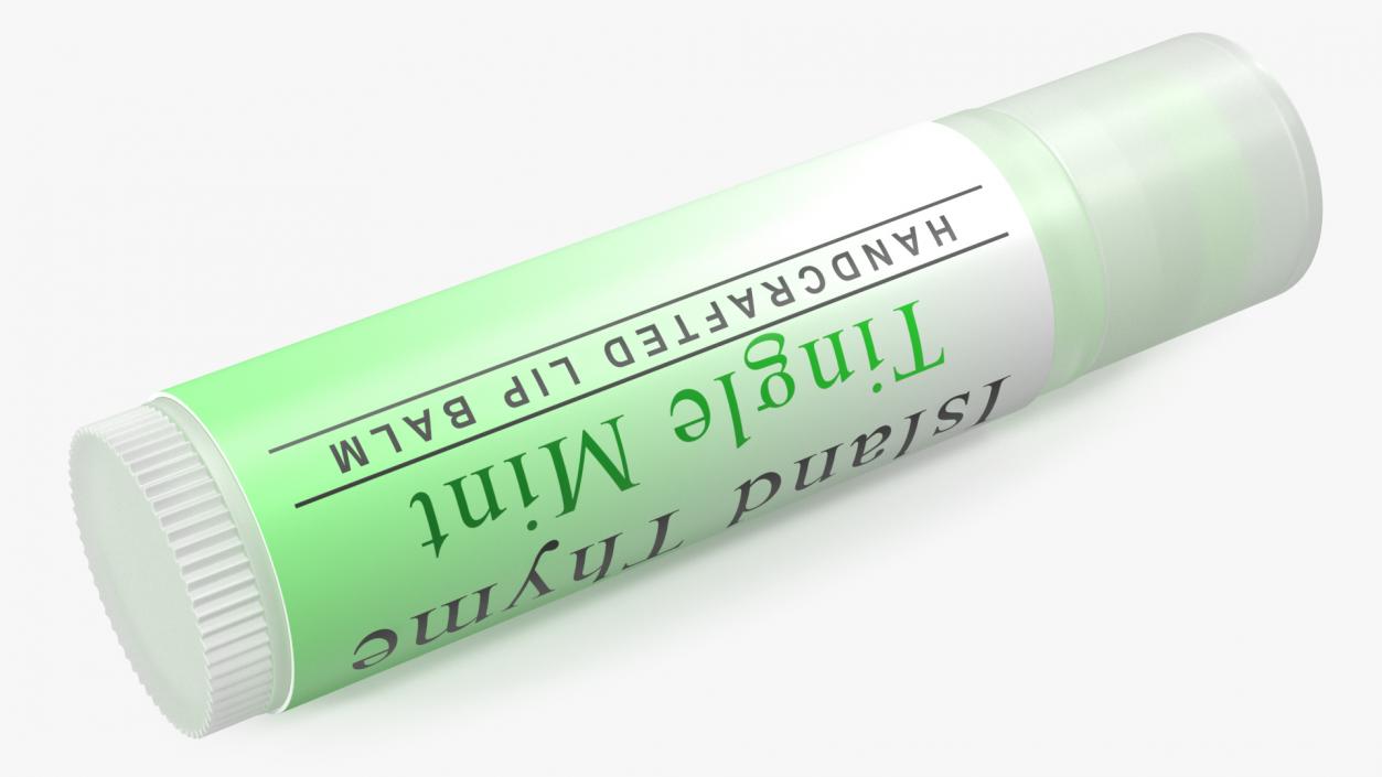 3D Lip Balm Mint model