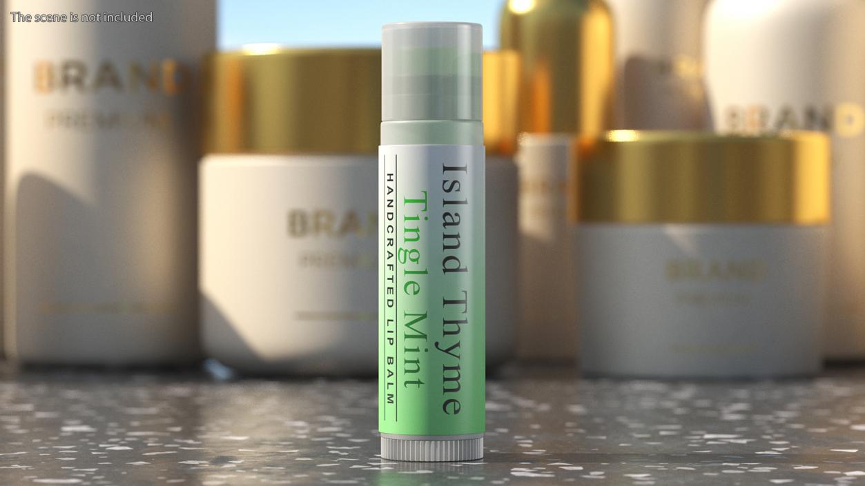 3D Lip Balm Mint model