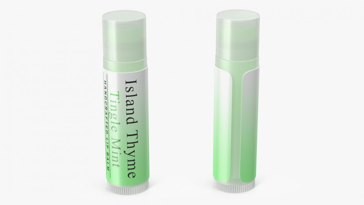 3D Lip Balm Mint model