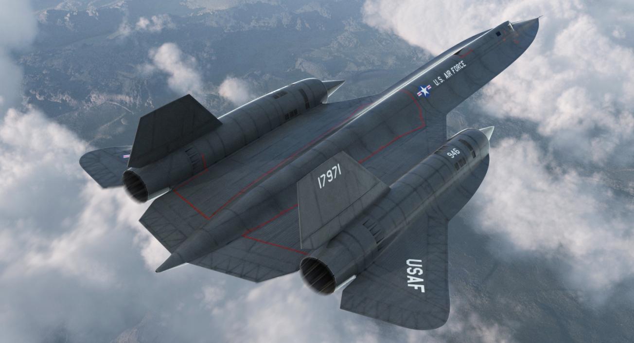 Lockheed SR-71 Blackbird 3D model