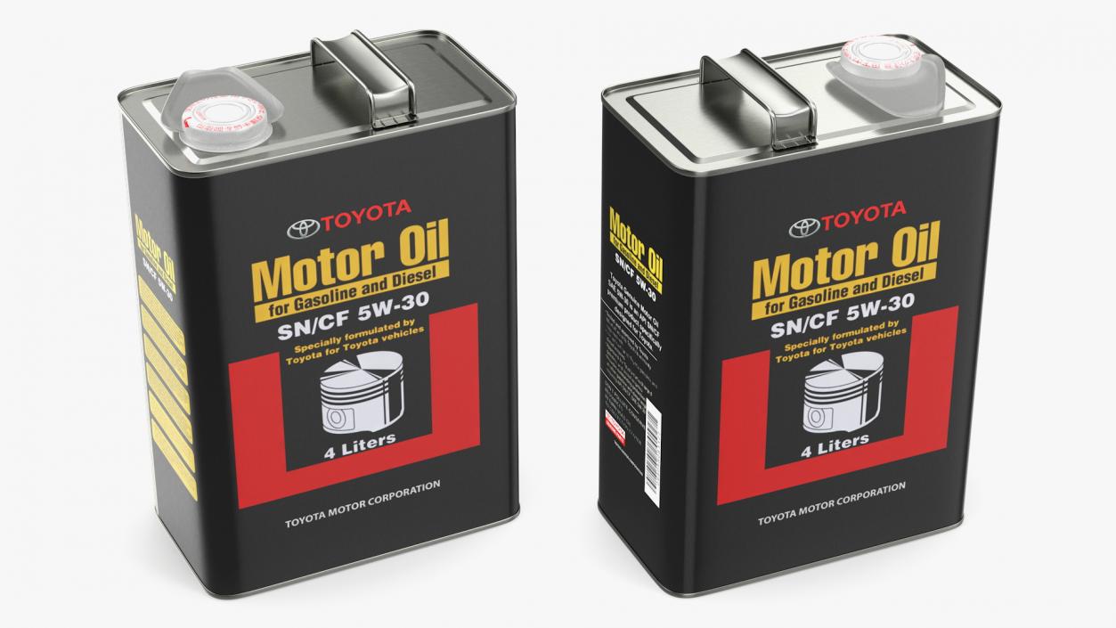 3D model TOYOTA Engine Oil 4L Metal Can