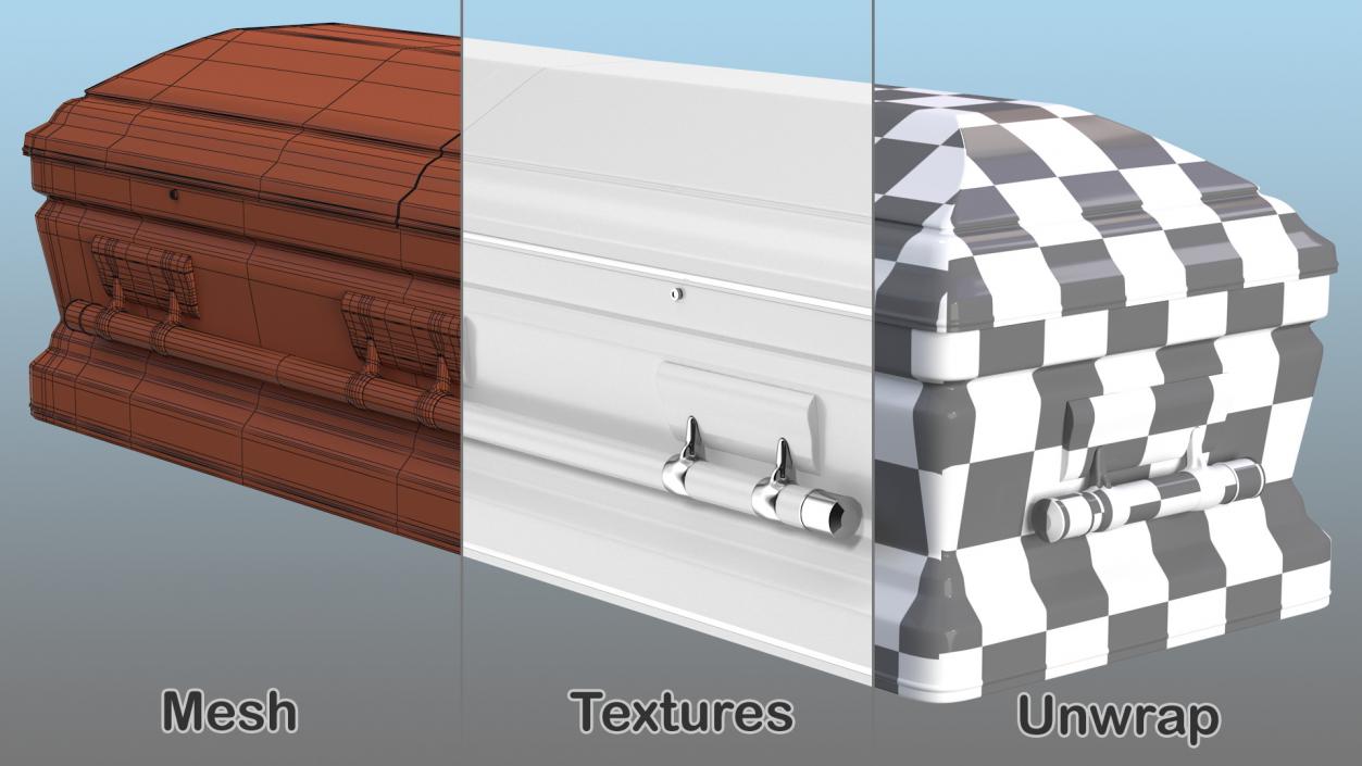 3D model White Funeral Casket