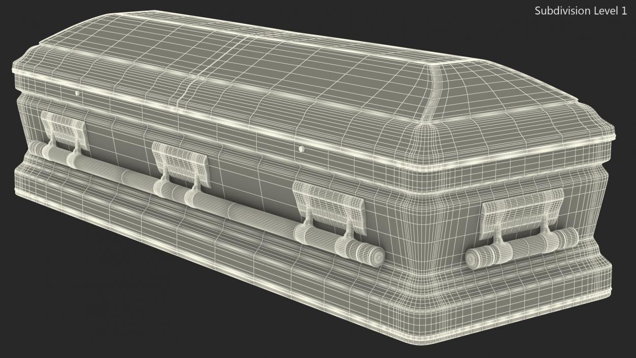 3D model White Funeral Casket