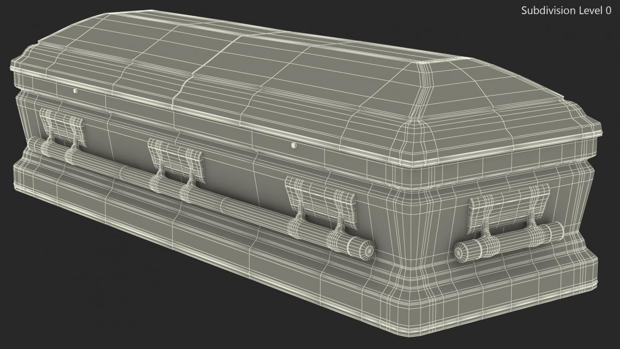 3D model White Funeral Casket