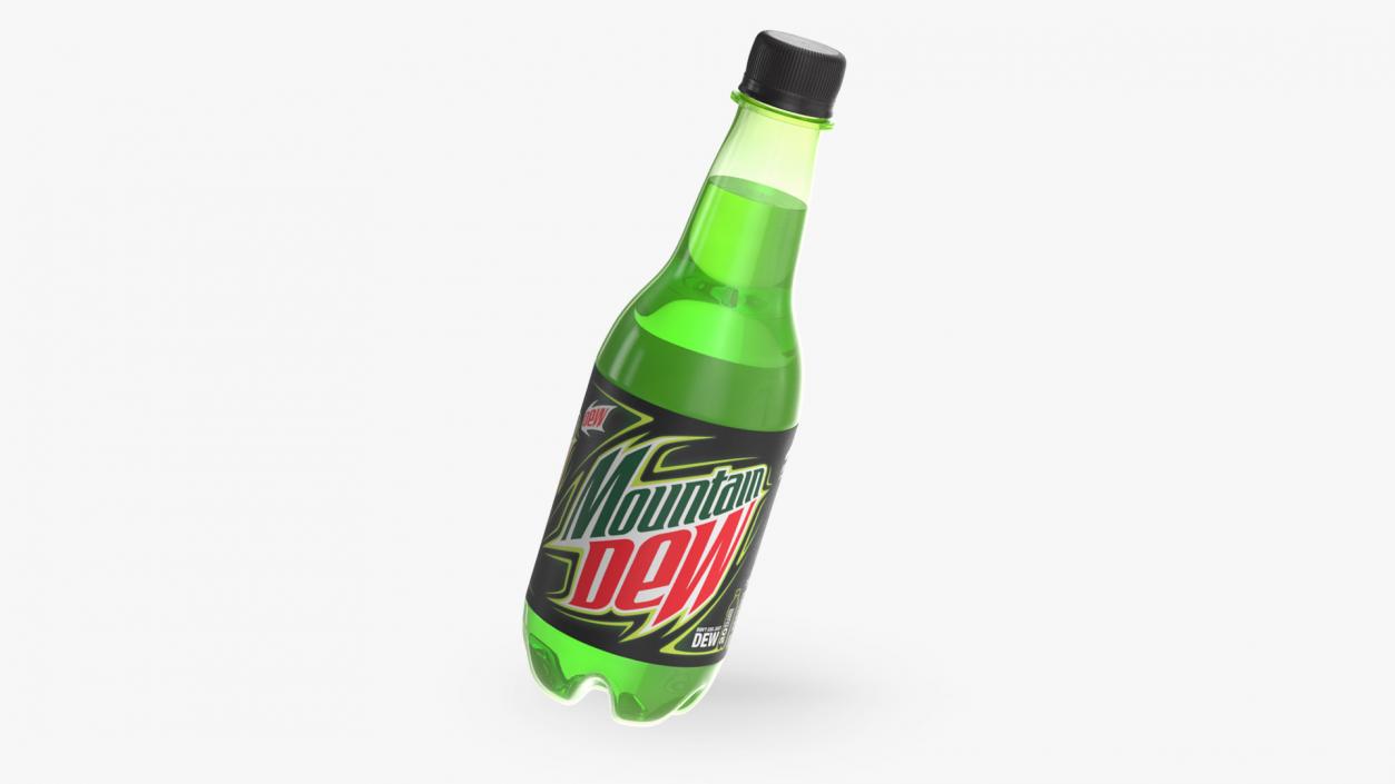 3D model Mountain Dew Soft Drink Neon Bottle