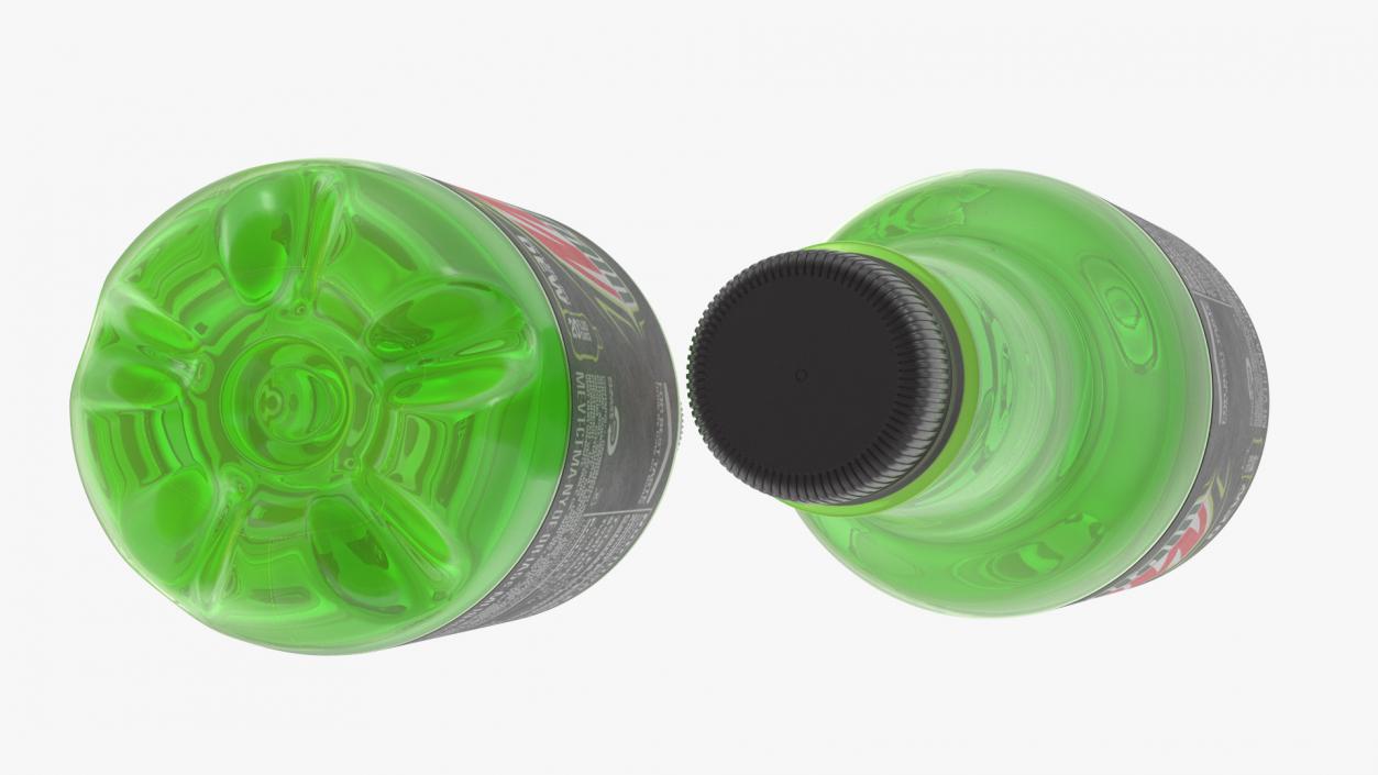 3D model Mountain Dew Soft Drink Neon Bottle